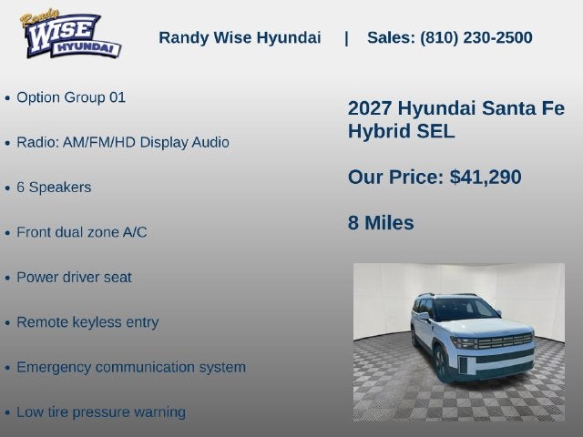 2027 Hyundai SANTA FE HYBRID SEL