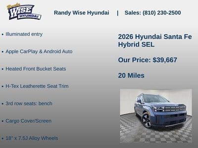 2026 Hyundai SANTA FE HYBRID SEL