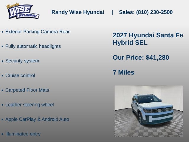 2027 Hyundai SANTA FE HYBRID SEL