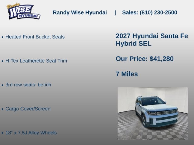 2027 Hyundai SANTA FE HYBRID SEL
