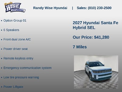 2027 Hyundai SANTA FE HYBRID SEL