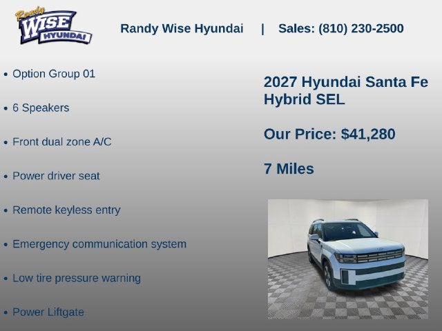 2027 Hyundai SANTA FE HYBRID SEL