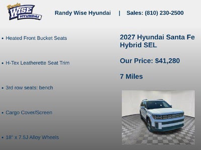 2027 Hyundai SANTA FE HYBRID SEL