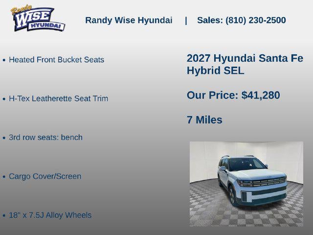 2027 Hyundai SANTA FE HYBRID SEL