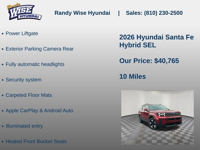 2026 Hyundai SANTA FE HYBRID SEL