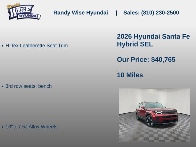 2026 Hyundai SANTA FE HYBRID SEL
