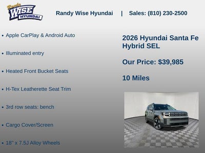 2026 Hyundai SANTA FE HYBRID SEL