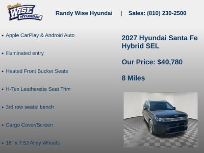 2027 Hyundai SANTA FE HYBRID SEL