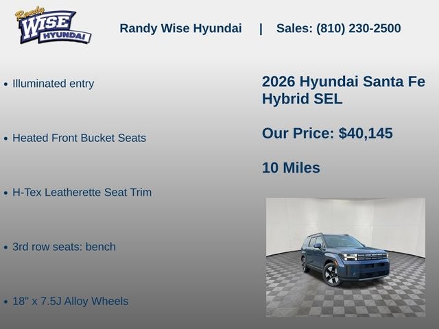2026 Hyundai SANTA FE HYBRID SEL