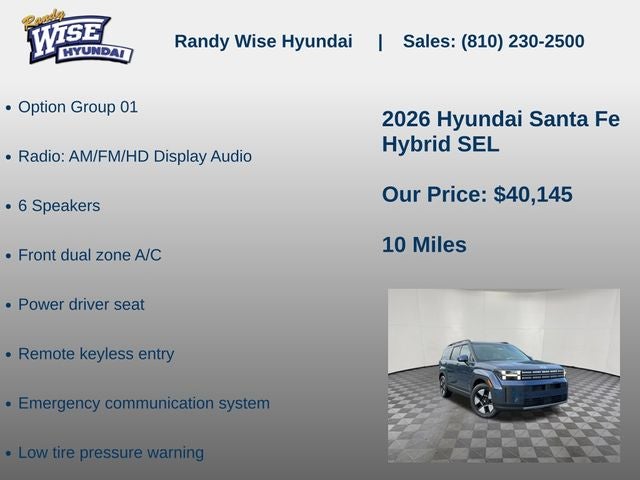 2026 Hyundai SANTA FE HYBRID SEL