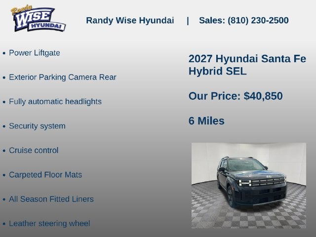 2027 Hyundai SANTA FE HYBRID SEL