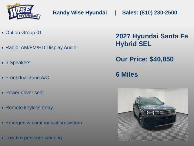 2027 Hyundai SANTA FE HYBRID SEL