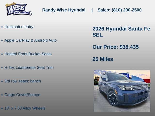 2026 Hyundai SANTA FE SEL AWD