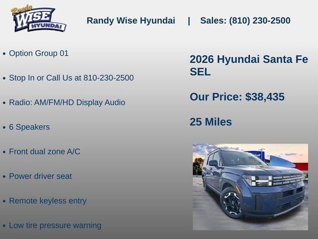 2026 Hyundai SANTA FE SEL AWD