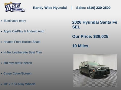 2026 Hyundai SANTA FE SEL AWD
