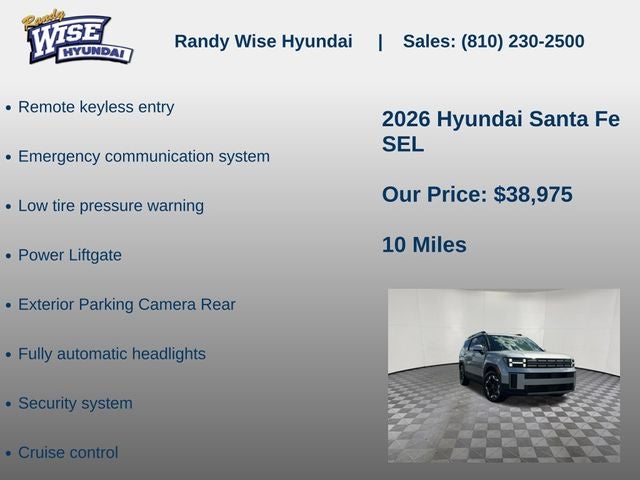 2026 Hyundai SANTA FE SEL AWD