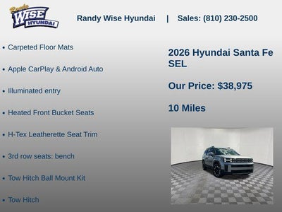 2026 Hyundai SANTA FE SEL AWD