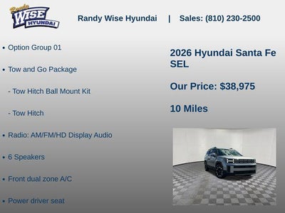 2026 Hyundai SANTA FE SEL AWD