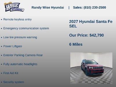 2027 Hyundai SANTA FE SEL AWD
