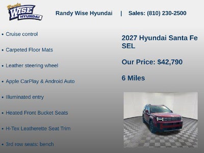 2027 Hyundai SANTA FE SEL AWD