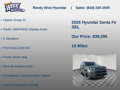 2026 Hyundai SANTA FE SEL AWD
