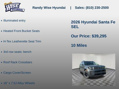 2026 Hyundai SANTA FE SEL AWD