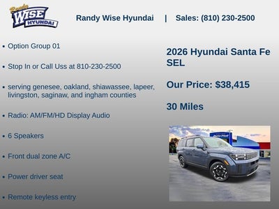 2026 Hyundai SANTA FE SEL AWD