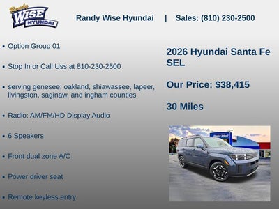 2026 Hyundai SANTA FE SEL AWD