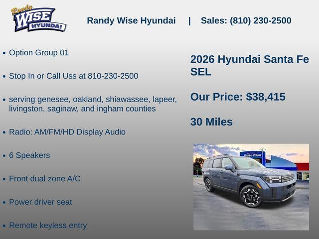 2026 Hyundai SANTA FE SEL AWD