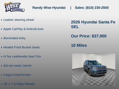 2026 Hyundai SANTA FE SEL AWD