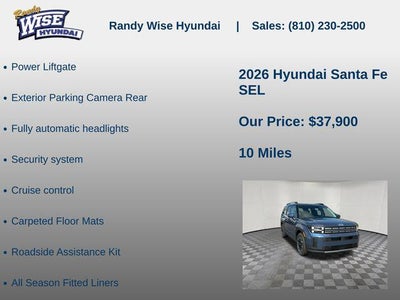 2026 Hyundai SANTA FE SEL AWD