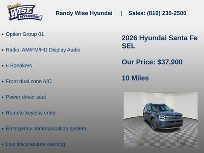 2026 Hyundai SANTA FE SEL AWD