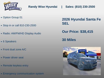 2026 Hyundai SANTA FE SEL AWD