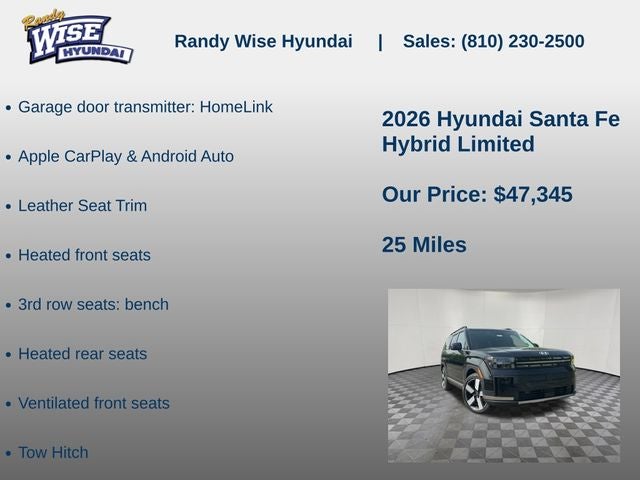 2026 Hyundai SANTA FE HYBRID Limited