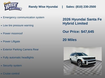 2026 Hyundai SANTA FE HYBRID Limited