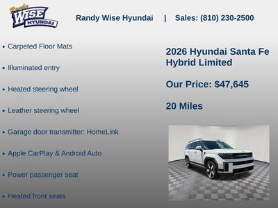 2026 Hyundai SANTA FE HYBRID Limited