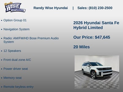 2026 Hyundai SANTA FE HYBRID Limited