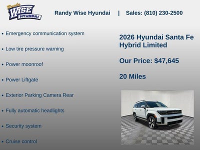 2026 Hyundai SANTA FE HYBRID Limited