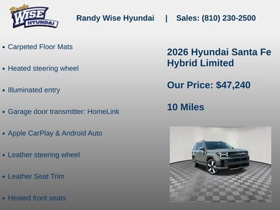 2026 Hyundai SANTA FE HYBRID Limited