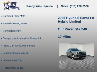 2026 Hyundai SANTA FE HYBRID Limited
