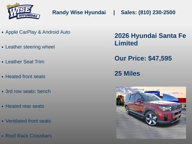 2026 Hyundai SANTA FE Limited AWD