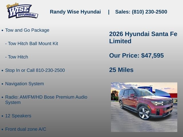 2026 Hyundai SANTA FE Limited AWD