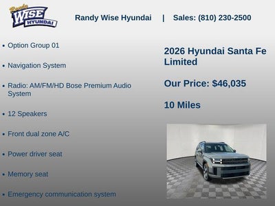 2026 Hyundai SANTA FE Limited AWD