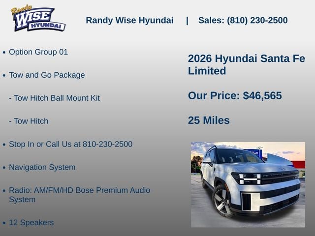 2026 Hyundai SANTA FE Limited AWD