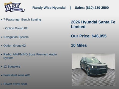 2026 Hyundai SANTA FE Limited AWD