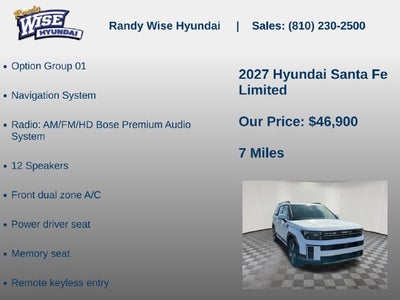 2027 Hyundai SANTA FE Limited AWD