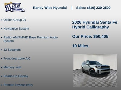 2026 Hyundai SANTA FE HYBRID Calligraphy