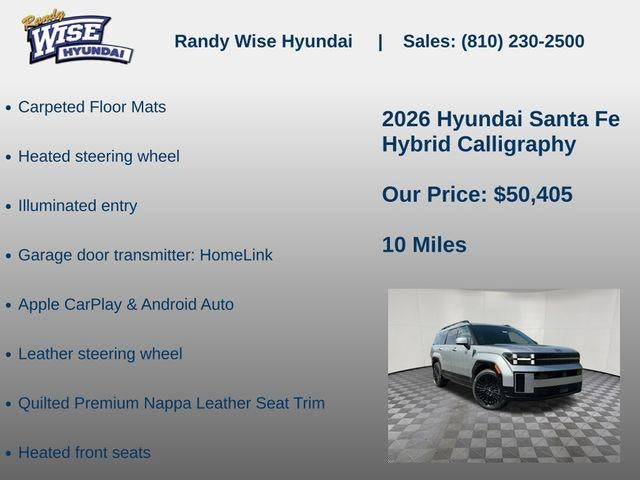 2026 Hyundai SANTA FE HYBRID Calligraphy
