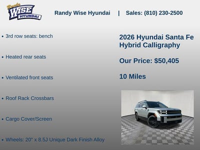 2026 Hyundai SANTA FE HYBRID Calligraphy