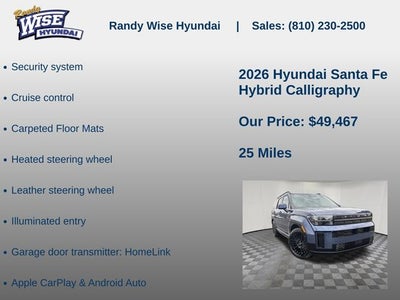 2026 Hyundai SANTA FE HYBRID Calligraphy